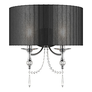 картинка 725627*** (MB500010-2) Бра PARALUME 2x40W E14 ЧЕРНЫЙ (в комплекте) от интернет-магазина К1-СТРОЙ