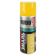 картинка Краска аэрозольная желтая 520 мл KU-1013 KUDO от интернет-магазина К1-СТРОЙ