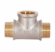 картинка Тройник 1/2" ш/ш/г никелированный, Wm*T1/2M*M*F WaterMark от интернет-магазина К1-СТРОЙ