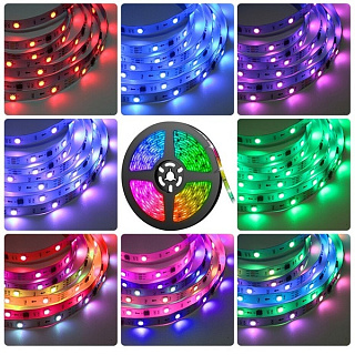 картинка Лента декор RGB 5v/USB Bluetooth 14.4Вт от интернет-магазина К1-СТРОЙ