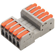 картинка Клемма монтажная компактная 4-проводные LD221-424 39875 STEKKER от интернет-магазина К1-СТРОЙ