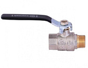 картинка Кран шаровой 1/2" гайка-штуцер ручка черная ручка WaterMark от интернет-магазина К1-СТРОЙ