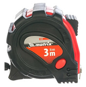 картинка Рулетка Status Magnet 3 fixations, 3 м х 16 мм, обрезиненный корпус, зацеп с магнитом Matrix от интернет-магазина К1-СТРОЙ