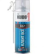 картинка Клей-пена универсальный монтажный, 580мл. HOME X6+ KUDO Proff от интернет-магазина К1-СТРОЙ