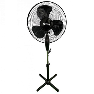 картинка Вентилятор напольный KL-1015 Черный Kelli от интернет-магазина К1-СТРОЙ