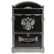 картинка Ящик почтовый №4011В "Герб" старое серебро АЛЛЮР от интернет-магазина К1-СТРОЙ