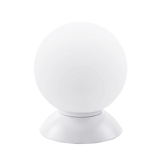 картинка 813916 (MT5092-1W) Настольная лампа GLOBO 1х40W E14 mute white/white (в комплекте) от интернет-магазина К1-СТРОЙ
