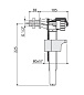 Впускной клапан с боковой подводкой, А15 1/2" Alcaplast