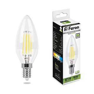 картинка Лампа светодиодная свеча 5W 230V E14 4000K LB-68 Feron от интернет-магазина К1-СТРОЙ