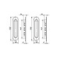 Ручки для раздвижных дверей Soft LINE SL-010 SN PUNTO