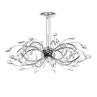картинка 747164*** (9735/8+8.1) Люстра подвесная TENALIA 16х20W G4 12V ХРОМ (в комплекте) от интернет-магазина К1-СТРОЙ