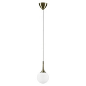 картинка 813011 (MD5085-1EB) Подвес GLOBO 1х40W  E14 electroplating bronze/white (в комплекте) от интернет-магазина К1-СТРОЙ