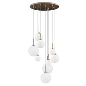 картинка 813093 (MD5081A-9GL)  Люстра GLOBO 9х40W  E14 champagne gold/white (в комплекте) от интернет-магазина К1-СТРОЙ