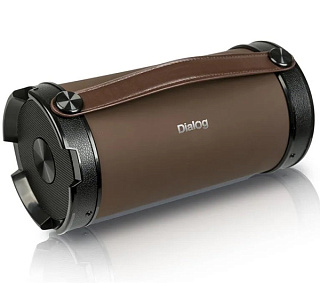 картинка Портативная колонка 16Вт, Ap-1000 коричневый Dialog от интернет-магазина К1-СТРОЙ