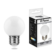 картинка Лампа светодиодная 1W 230V E27 6400K LB-3725115 Feron от интернет-магазина К1-СТРОЙ