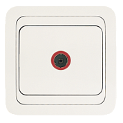 картинка Розетка телевизионная белая Makel Mimoza  от интернет-магазина К1-СТРОЙ