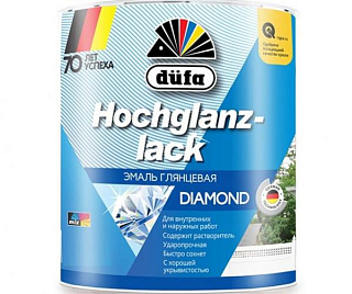 картинка Эмаль глянцевая белая 0,75л Hochglanzlack Dufa от интернет-магазина К1-СТРОЙ