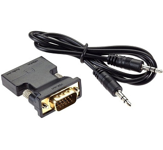 картинка Переходник HDMI (F) - VGA (M) + audio, CA336 VCOM от интернет-магазина К1-СТРОЙ