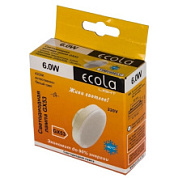 картинка Лампа светодиодная Ecola GX53 6W 4200K таблетка матовая от интернет-магазина К1-СТРОЙ