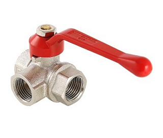 картинка Кран шаровой трехходовой тип, L 1/2" ВВВ VT.360.N.04 Valtec от интернет-магазина К1-СТРОЙ