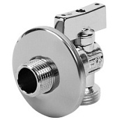 картинка Кран шаровой угловой 1/2"x3/4" наружная-наружная резьба Bugatti от интернет-магазина К1-СТРОЙ