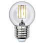 Лампа светодиодная диммируемая LED-G45-5W-WW-E27-CL-DIM GLA01TR Uniel