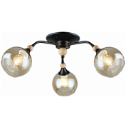 картинка Светильник потолочный 05062-0.3-03 BK+WOOD Reluce от интернет-магазина К1-СТРОЙ