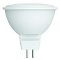 Лампа светодиодная LED-MR16-5W-3000K-GU5.3-FR-SLS Форма JCDR, матовая. Теплый белый свет 3000K ТМ Volpe
