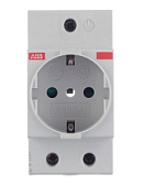 картинка Розетка щитовая модульная M1173 16А 2P+N 220В ABB от интернет-магазина К1-СТРОЙ