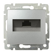 картинка Розетка для интернета RJ45 алюминий 770230 Legrand Valena от интернет-магазина К1-СТРОЙ