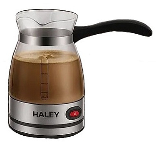 картинка Турка электрическая (кофеварка) стекло, 600w 500мл. HY-8926 HALEY от интернет-магазина К1-СТРОЙ