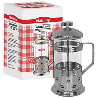 картинка Чайник заварочный пресс Caffè B535-600ML 0,6л Mallony от интернет-магазина К1-СТРОЙ