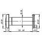 DVP3/NEW 16/140/50x90 оптика пластик угол обзора 140 CP Хром PUNTO