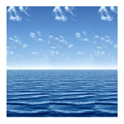 картинка Штора для ванной комнаты, 180х180 см Море полиэстер 1585-1 Вилина от интернет-магазина К1-СТРОЙ