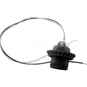 картинка Патрон для ламп Е27 с кольцом черный с проводом от интернет-магазина К1-СТРОЙ