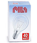 Лампа накаливания шар матовая 40W E14 Pila