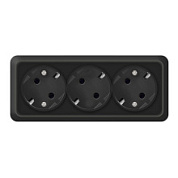 картинка Розетка 3-ая серия "Олимп" с заземлением 2218 UNIVERSAL от интернет-магазина К1-СТРОЙ