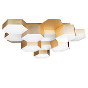 картинка 750123 (MX13003032-12А) Люстра потол FAVO LED-60W 2880LM Satin Gold 4000K (в комплекте) от интернет-магазина К1-СТРОЙ