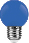 Лампа светодиодная синяя 1W 230V E27 LB-37 25118 Feron
