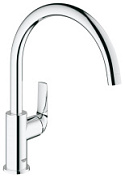 картинка Смеситель для кухни высокий излив хром, 31231000 GROHE Bau Curve от интернет-магазина К1-СТРОЙ