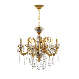 картинка 788062*** (MD 300006-6) Люстра LUSSO 6х60W E14 ЗОЛОТО (в комплекте) от интернет-магазина К1-СТРОЙ
