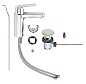 «Смеситель для раковины Grohe Eurosmart Cosmopolitan M-Size, хром»