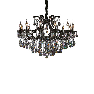 картинка 879127 (MD100009-12+1) Люстра подвесная CHAMPA NERO 12х60W E14  ХРОМ (в комплекте) от интернет-магазина К1-СТРОЙ