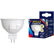 картинка Лампа светодиодная LED-JCDR 6W/WW/GU5.3/FR PLP01WH Uniel от интернет-магазина К1-СТРОЙ