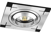 картинка Светильник встраиваемый потолочный CD2330 MR16 G5.3 черный-алюминий Feron от интернет-магазина К1-СТРОЙ