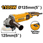 Угловая шлифовальная машина 1100 Вт, 125 мм AG1100385 INGCO INDUSTRIAL