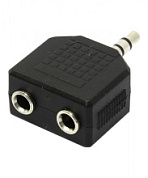 картинка Переходник разветвитель аудио 1х3,5 Jack-F 2х3,5 Jack-M VCOM от интернет-магазина К1-СТРОЙ
