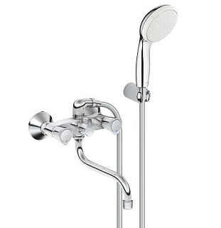 картинка Универсальный смеситель с душевым гарнитуром GROHE Tempesta Duo Costa S, хром от интернет-магазина К1-СТРОЙ