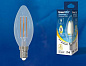 Лампа светодиодная диммируемая LED-C35-9W-3000K-E14-CL-DIM GLA01TR Uniel