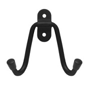 картинка Крючок-вешалка двойной мод.2 черный Домарт от интернет-магазина К1-СТРОЙ